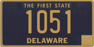 DE license plate 1051