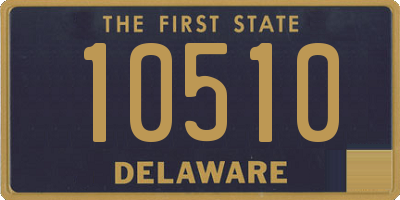 DE license plate 10510