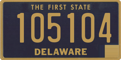 DE license plate 105104