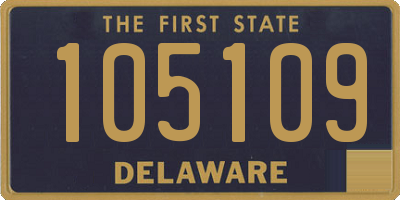DE license plate 105109