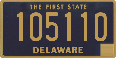 DE license plate 105110