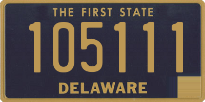 DE license plate 105111