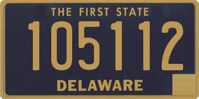 DE license plate 105112
