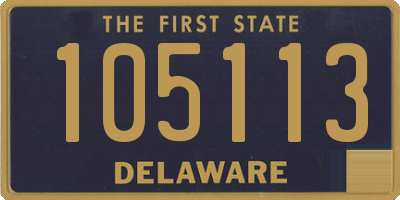DE license plate 105113