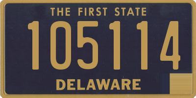 DE license plate 105114