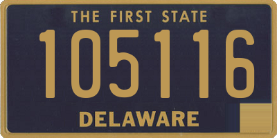 DE license plate 105116