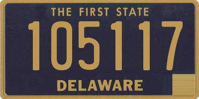 DE license plate 105117