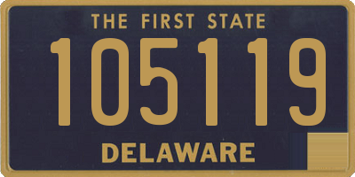 DE license plate 105119