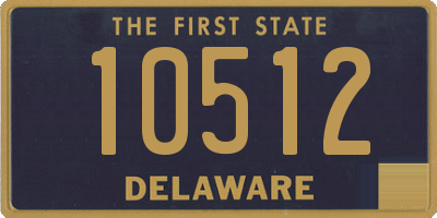 DE license plate 10512