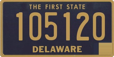 DE license plate 105120