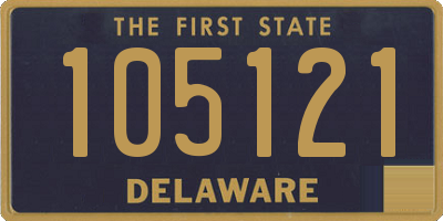 DE license plate 105121