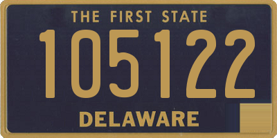 DE license plate 105122