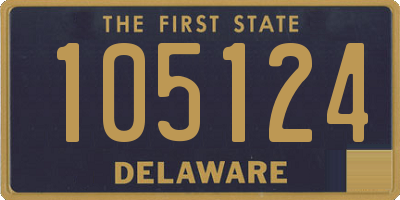 DE license plate 105124
