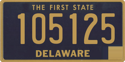 DE license plate 105125