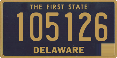 DE license plate 105126