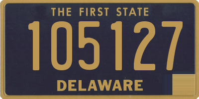 DE license plate 105127