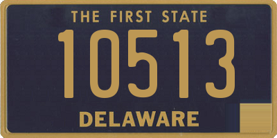 DE license plate 10513