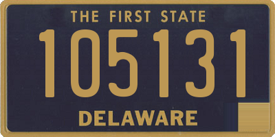 DE license plate 105131
