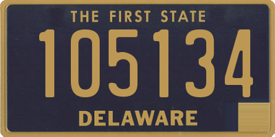 DE license plate 105134