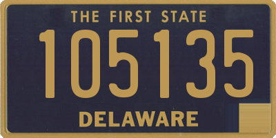 DE license plate 105135