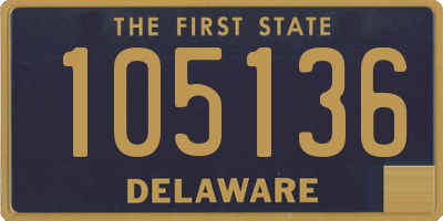 DE license plate 105136