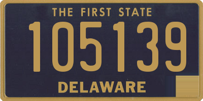 DE license plate 105139