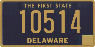 DE license plate 10514