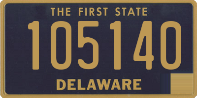 DE license plate 105140