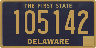 DE license plate 105142