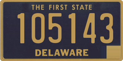 DE license plate 105143