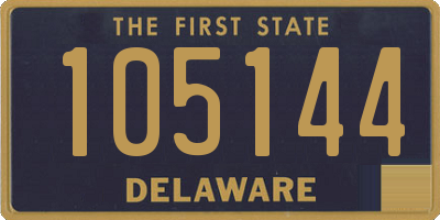 DE license plate 105144