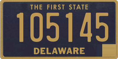 DE license plate 105145