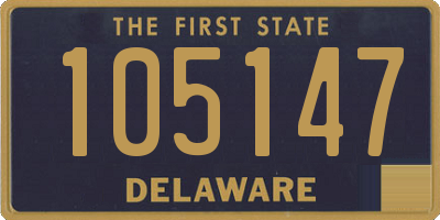 DE license plate 105147