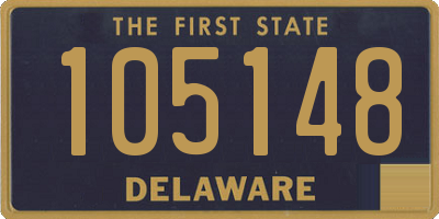 DE license plate 105148