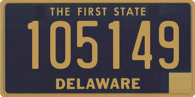 DE license plate 105149