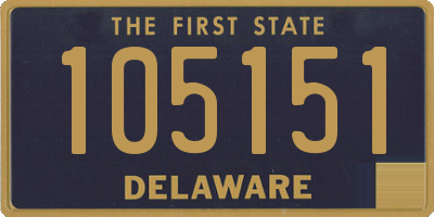DE license plate 105151