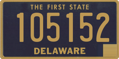 DE license plate 105152