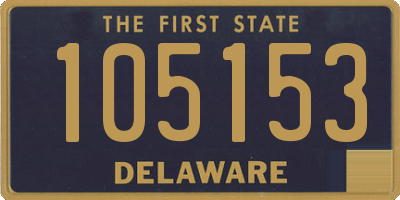 DE license plate 105153