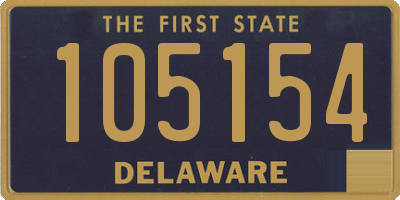 DE license plate 105154