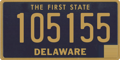 DE license plate 105155