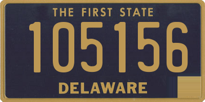 DE license plate 105156