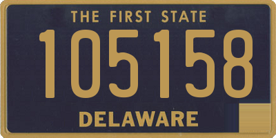 DE license plate 105158