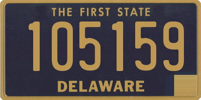 DE license plate 105159