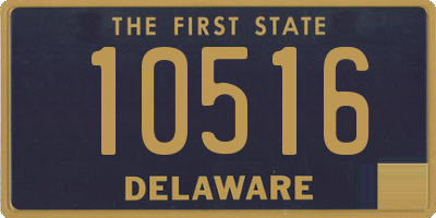 DE license plate 10516