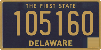 DE license plate 105160