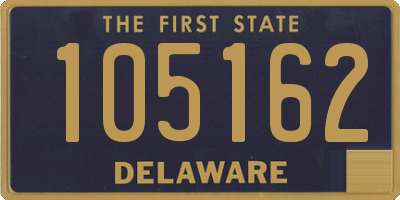 DE license plate 105162