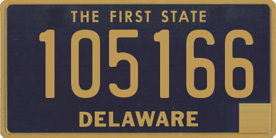 DE license plate 105166