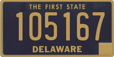 DE license plate 105167