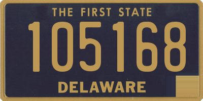 DE license plate 105168