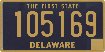 DE license plate 105169